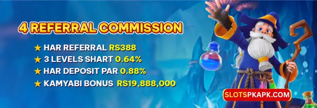 Slots PK Referral Commission